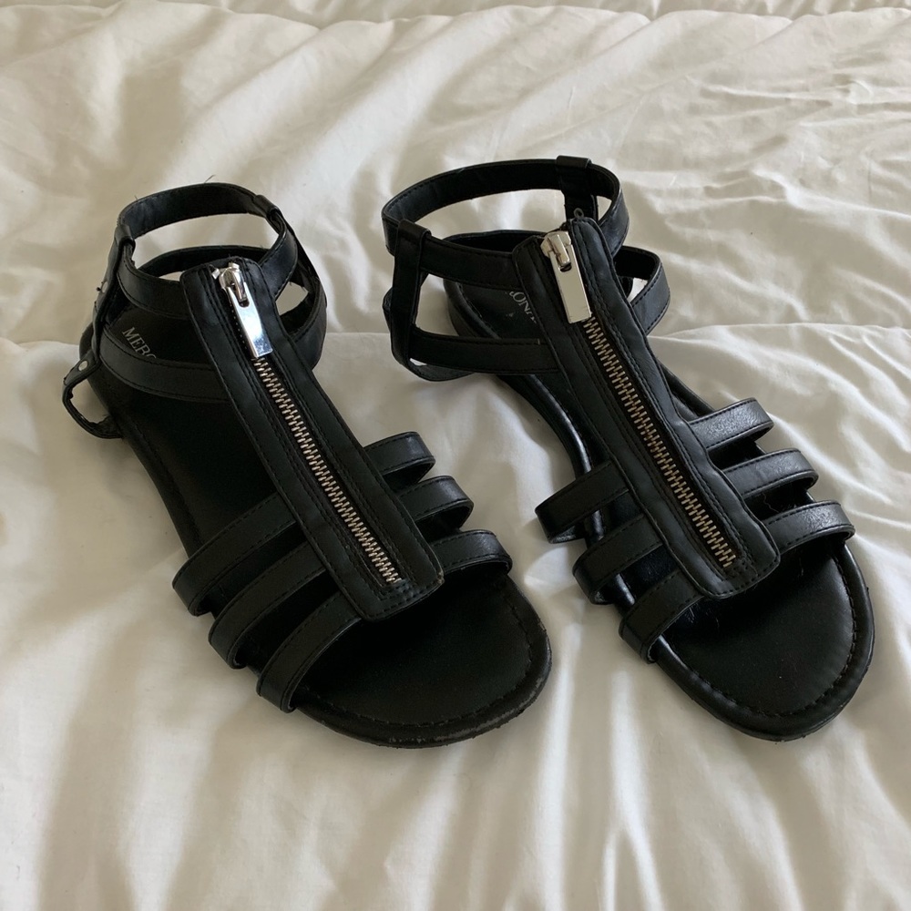 Black Strappy Sandals